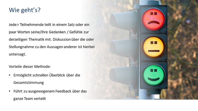 Bild, welches die Methode Blitzlicht beschreibt.