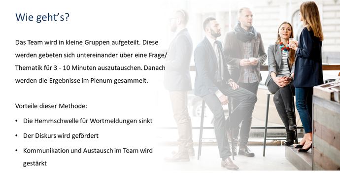 Folie die Murmelgruppen erklärt.